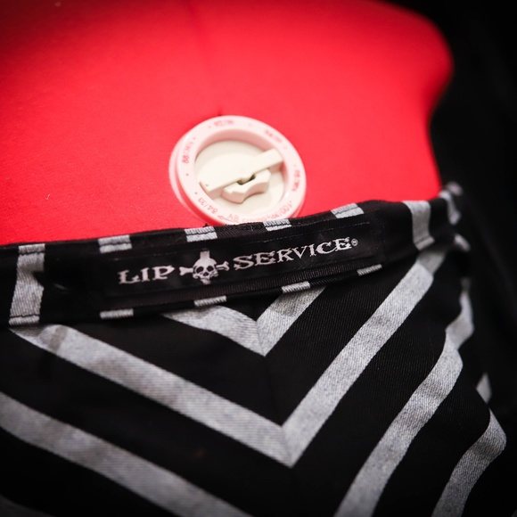 Lip Service Denim Stripe Zipper Dress - Picture 3 of 4